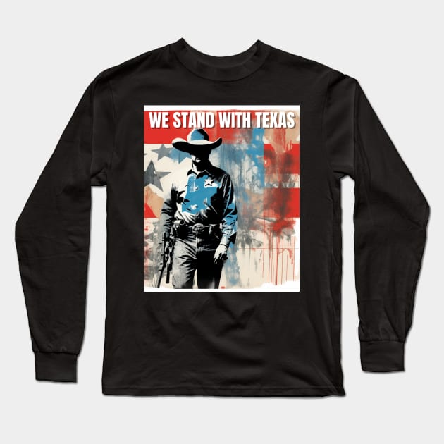 I stand with texas Long Sleeve T-Shirt by AdaMazingDesign